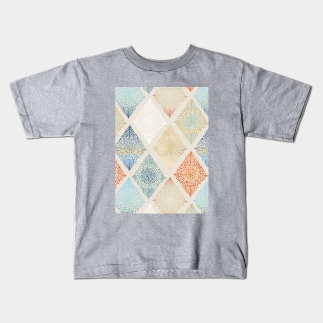 Boho Diamonds Kids T-Shirt by tangerinetane